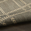 Nourison Horizon Indoor/Outdoor HOZ04 Charcoal Area Rug Corner Image