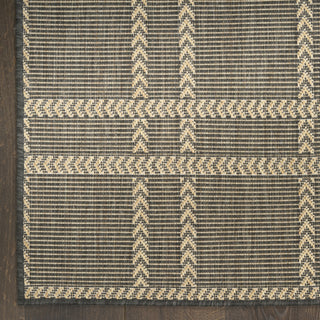 Nourison Horizon Indoor/Outdoor HOZ04 Charcoal Area Rug Detail Image