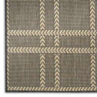 Nourison Horizon Indoor/Outdoor HOZ04 Charcoal Area Rug Texture Image