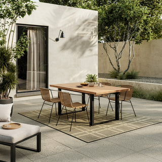 Nourison Horizon Indoor/Outdoor HOZ04 Charcoal Area Rug Corner Image