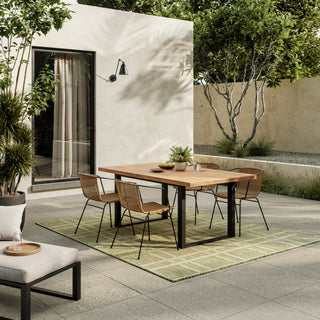 Nourison Horizon Indoor/Outdoor HOZ04 Green Area Rug Corner Image