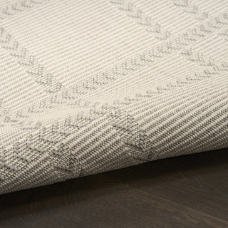 Nourison Horizon Indoor/Outdoor HOZ04 Grey Area Rug Corner Image