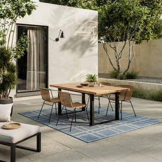 Nourison Horizon Indoor/Outdoor HOZ04 Navy Area Rug Corner Image