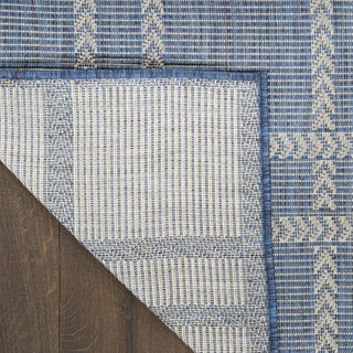 Nourison Horizon Indoor/Outdoor HOZ04 Navy Area Rug Corner Image
