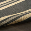 Nourison Horizon Indoor/Outdoor HOZ05 Charcoal Area Rug Corner Image