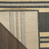 Nourison Horizon Indoor/Outdoor HOZ05 Charcoal Area Rug Corner Image