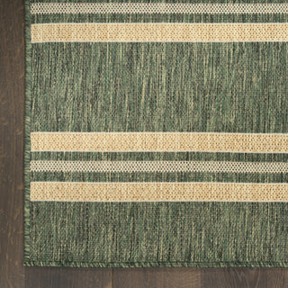 Nourison Horizon Indoor/Outdoor HOZ05 Green Area Rug Detail Image