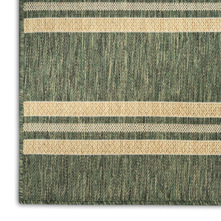 Nourison Horizon Indoor/Outdoor HOZ05 Green Area Rug Texture Image