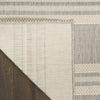 Nourison Horizon Indoor/Outdoor HOZ05 Grey Area Rug Corner Image