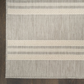 Nourison Horizon Indoor/Outdoor HOZ05 Grey Area Rug Detail Image