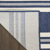 Nourison Horizon Indoor/Outdoor HOZ05 Navy Area Rug Corner Image