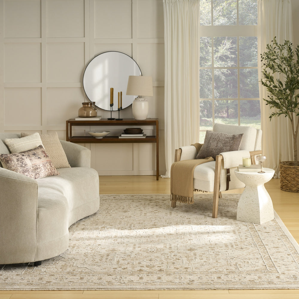 Nourison Harbor HRB02 Beige Area Rug Room Image Feature