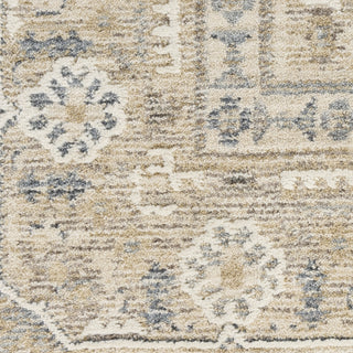 Nourison Harbor HRB03 Ivory Blue Area Rug Corner Image