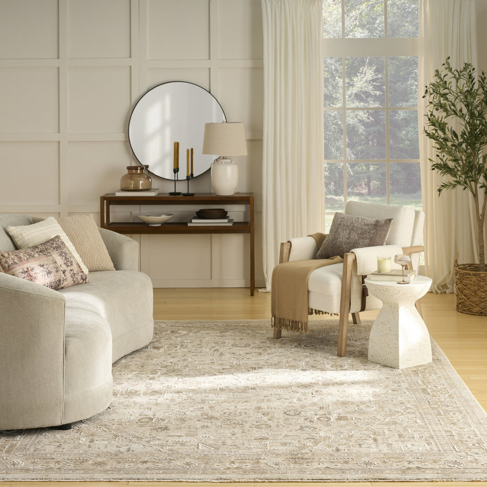 Nourison Harbor HRB03 Beige Area Rug Room Image Feature