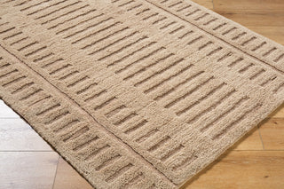 Livabliss Harrow HRR-2300 Beige Machine Washable Area Rug Corner Shot