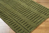 Livabliss Harrow HRR-2301 Olive Green Machine Washable Area Rug Corner Shot