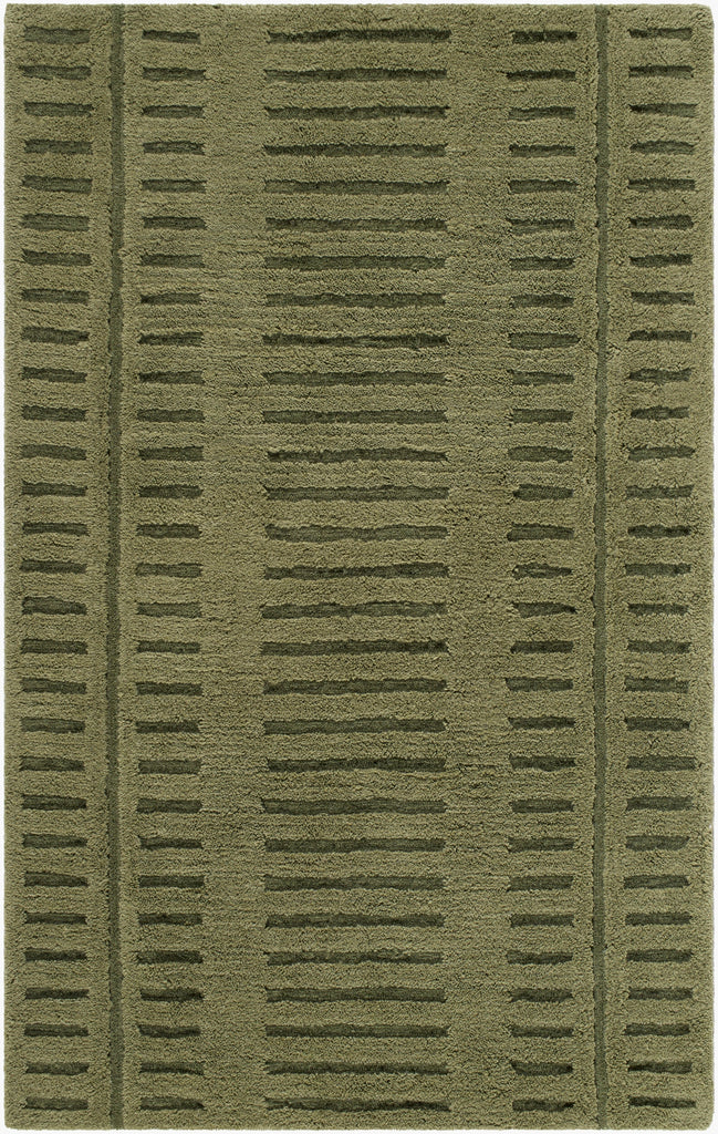 Livabliss Harrow HRR-2301 Olive Green Machine Washable Area Rug main image