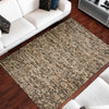 Dalyn Hanu HU1 Chocolate Area Rug Lifestyle Image Feature