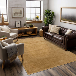 Karastan Hudson Camel Area Rug Lifestyle Image Feature