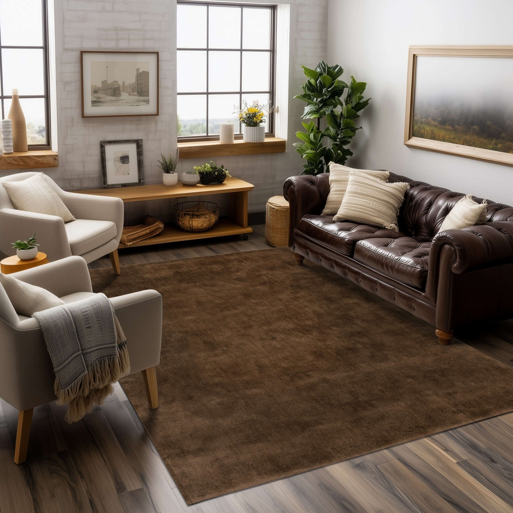 Karastan Hudson Umber Area Rug Lifestyle Image Feature