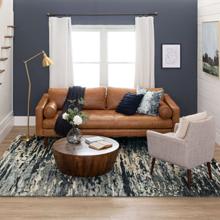 Karastan Bowen Huron Blue Area Rug by Drew and Jonathan Lifestyle Image Feature