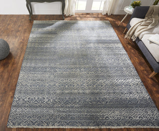 Ancient Boundaries Happy HAP-03 Denim Tones Area Rug Lifestyle Image Feature