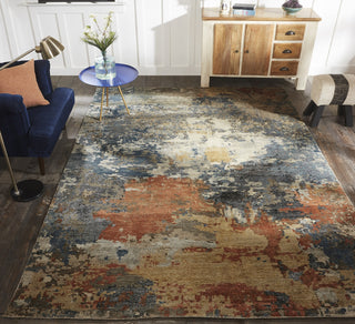 Ancient Boundaries Hammond HAM-04 Denim/Multi Area Rug Lifestyle Image Feature