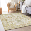 Dalyn Hatay HY2 Ivory Machine Washable Area Rug Lifestyle Image Feature