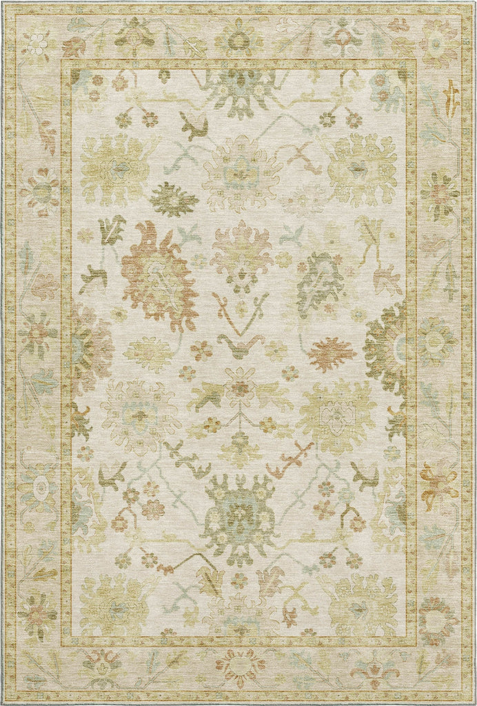 Dalyn Hatay HY2 Ivory Machine Washable Area Rug