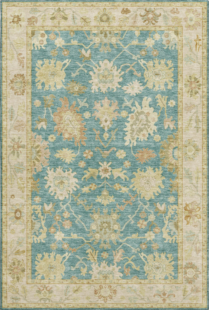 Dalyn Hatay HY2 Teal Machine Washable Area Rug