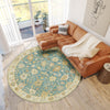 Dalyn Hatay HY2 Teal Machine Washable Area Rug