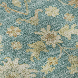 Dalyn Hatay HY2 Teal Machine Washable Area Rug