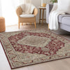 Dalyn Hatay HY3 Garnet Machine Washable Area Rug Lifestyle Image Feature