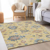 Dalyn Hatay HY4 Gold Machine Washable Area Rug Lifestyle Image Feature