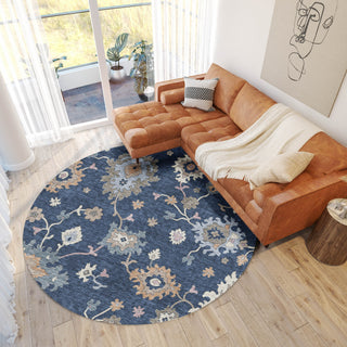 Dalyn Hatay HY4 Navy Machine Washable Area Rug