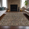 Dalyn Hatay HY5 Brown Machine Washable Area Rug Lifestyle Image Feature