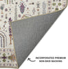 Dalyn Hatay HY5 Ivory Machine Washable Area Rug