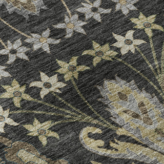 Dalyn Hatay HY6 Black Machine Washable Area Rug