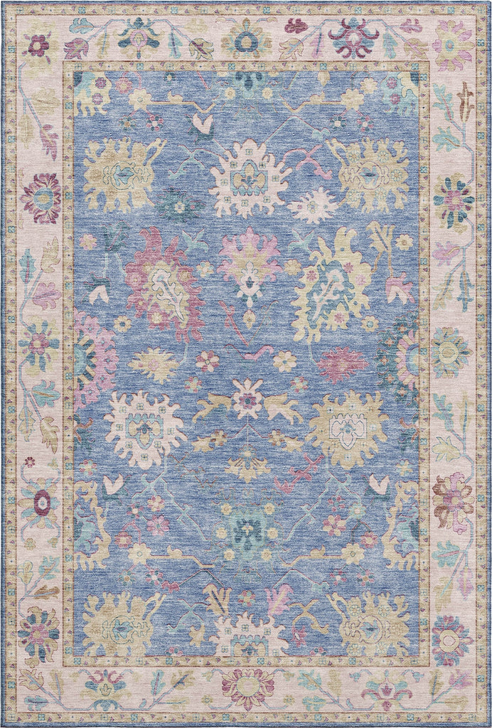 Dalyn Hatay HY7 Blue Machine Washable Area Rug