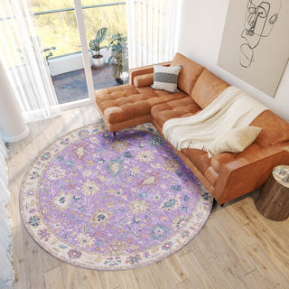 Dalyn Hatay HY7 Purple Machine Washable Area Rug