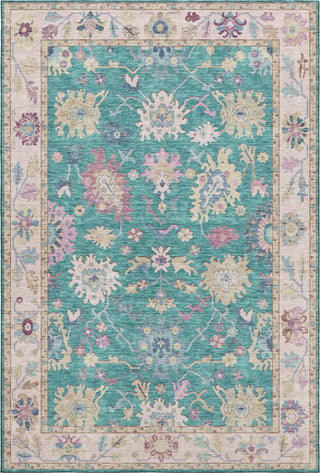 Dalyn Hatay HY7 Teal Machine Washable Area Rug