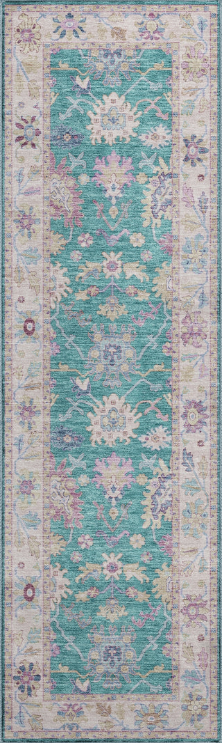 Dalyn Hatay HY7 Teal Machine Washable Area Rug