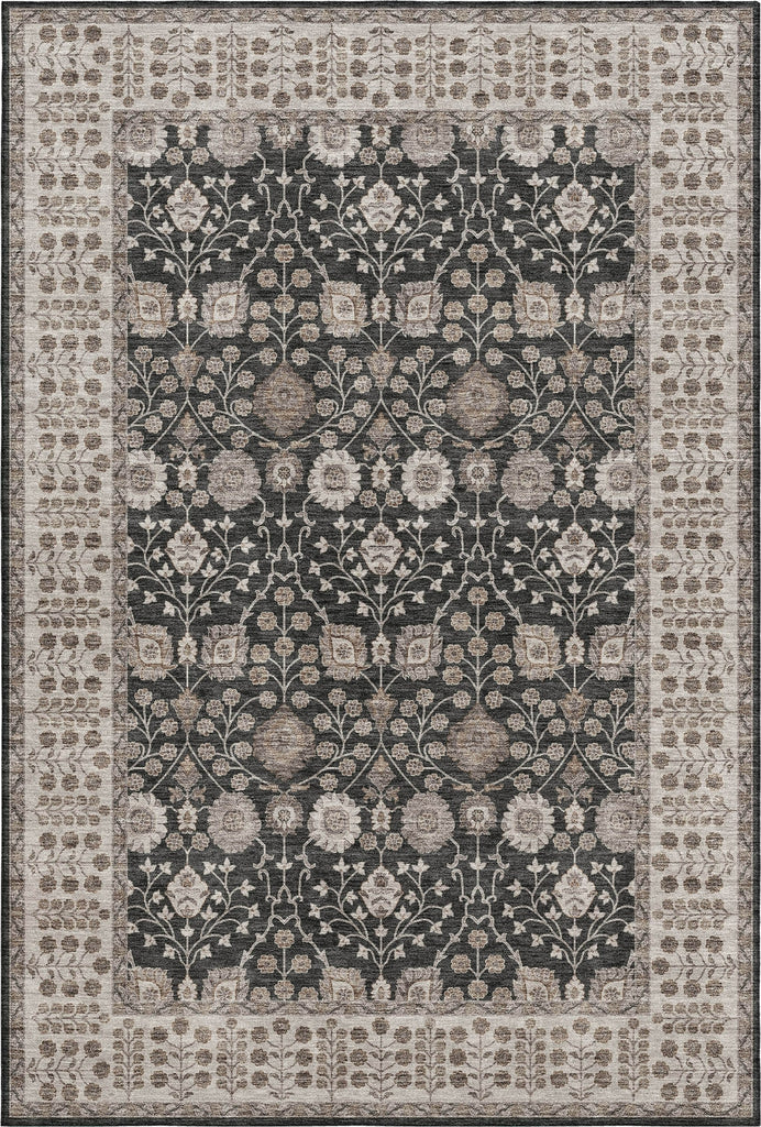 Dalyn Hatay HY8 Black Machine Washable Area Rug