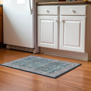 Dalyn Hatay HY8 Teal Machine Washable Area Rug