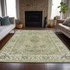 Dalyn Hatay HY9 Aloe Machine Washable Area Rug Lifestyle Image Feature