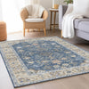 Dalyn Hatay HY9 Blue Machine Washable Area Rug Lifestyle Image Feature