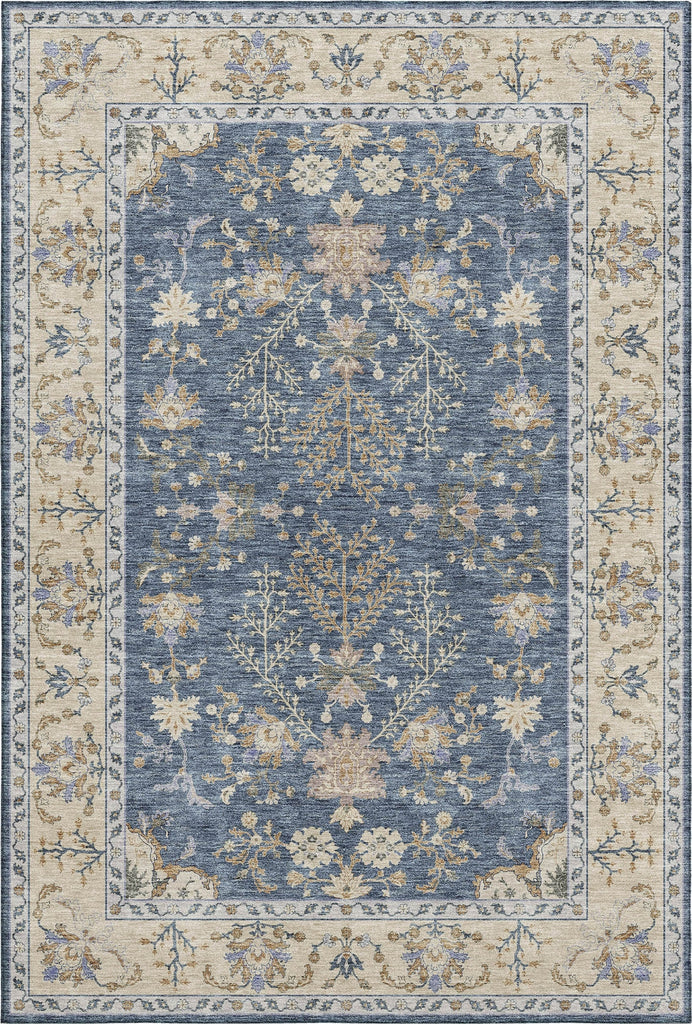 Dalyn Hatay HY9 Blue Machine Washable Area Rug