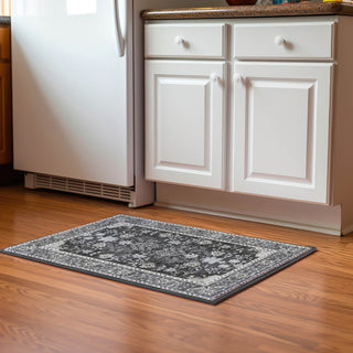 Dalyn Hatay HY9 Charcoal Machine Washable Area Rug