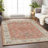 Dalyn Hatay HY9 Coral Machine Washable Area Rug Lifestyle Image Feature