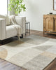 LIVABLISS Hyde Park HYP-2302 Light Brown Area Rug Room Scene Feature